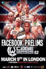 Watch Cage Warriors 52 Facebook Preliminary Fights 0123movies