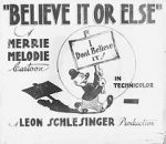 Watch Believe It or Else (Short 1939) 0123movies